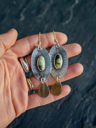 Radiance Earrings- New Lander Variscite