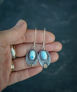 Dottie Earrings- Lavender Turquoise