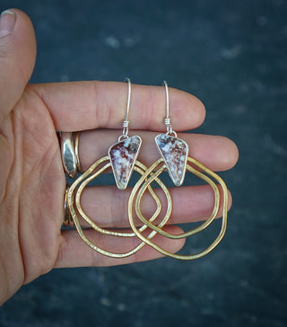 Earthen Earrings- Wild Horse Magnesite