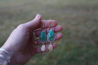 Cleopatra Earrings- Turquoise