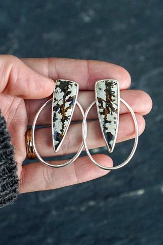 Rosalia Post Earrings- Jasper