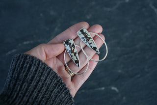 Rosalia Post Earrings- Jasper