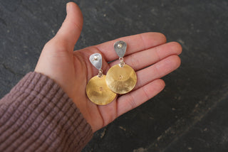 Pinnacle Earrings- White Buffalo and Damele Variscite