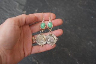 Epona Earrings- Chrysoprase