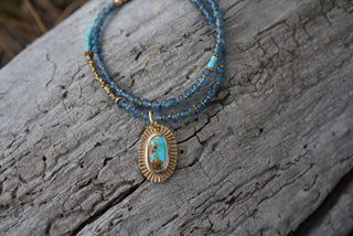 Solana Beaded Necklace- Turquoise