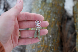 Curb Chain Posts- Kyanite