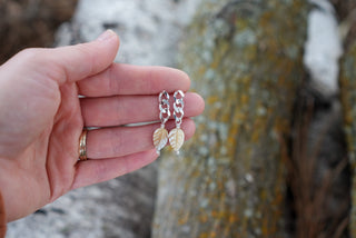 Curb Chain Posts- Mother of Pearl