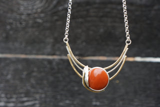 Cascade Necklace- Red Jasper