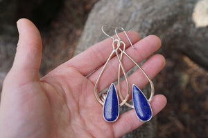 Rain Earrings- Lapis Lazuli