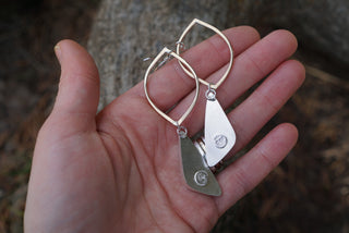 Venus Earrings- Montana Agate
