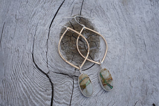 Venus Earrings- Ribbon Turquoise