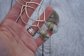 Venus Earrings- Ribbon Turquoise