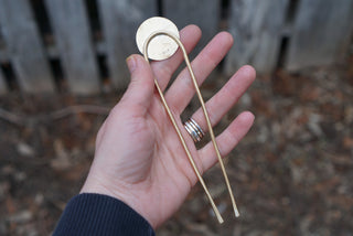 Brass Up-Do Hairfork- Sunburst