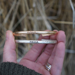 Mama Cuff- Silver