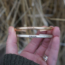 Load image into Gallery viewer, Mama Cuff- Gold
