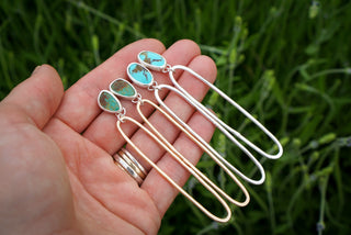 "Extra" Paperclip Posts- Silver + 14K Goldfill
