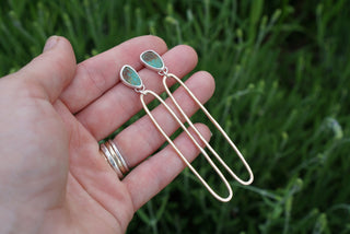 "Extra" Paperclip Posts- Silver + 14K Goldfill