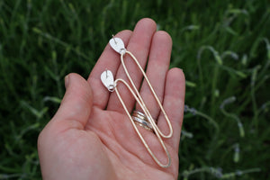 "Extra" Paperclip Posts- Silver + 14K Goldfill