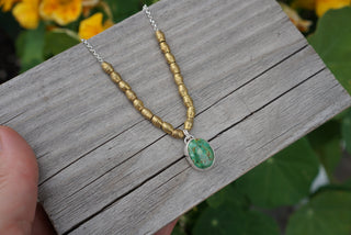 Zellie Choker- Green Turquoise