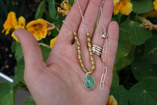 Zellie Choker- Green Turquoise
