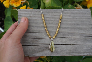 Zellie Necklace- Labradorite