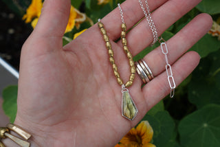 Zellie Necklace- Labradorite
