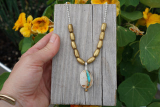 Nile Necklace- Royston Ribbon Turquoise