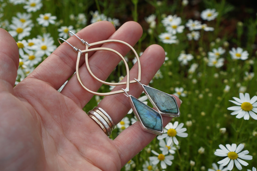 Venus Earrings- Labradorite