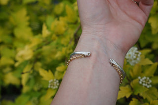 Double Up Cuff- Rhodochrosite