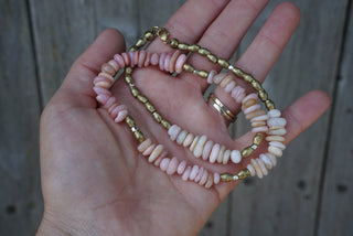 Ombre Gemstone Layering Necklace- Pink Opal