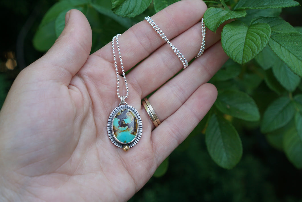 Calamity Necklace- Blue Moon Turquoise