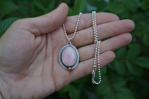 Calamity Necklace- Pink Opal