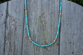 Gemstone Layering Necklace- Turquoise