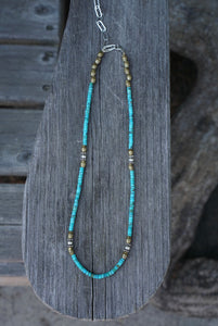 Gemstone Layering Necklace- Turquoise