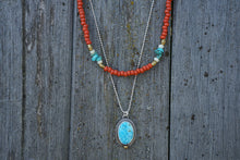 Load image into Gallery viewer, Seed Bead Layering Necklace- Coral
