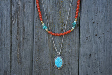 Load image into Gallery viewer, Calamity Necklace- Kingman Turquoise
