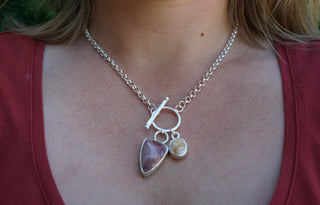Toggle Necklace- Jasper + MT Wonderstone