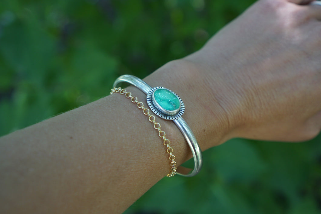 Double Up Cuff- Emerald Valley Turquoise