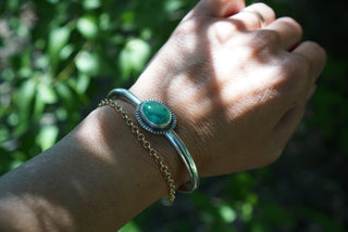 Double Up Cuff- Emerald Valley Turquoise
