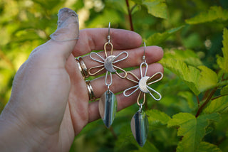 Moon Flower Earrings