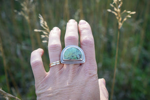 Isabel Ring- Light Green Turquoise-Size 7.75