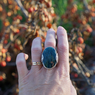 Gemini Ring- Apatite-Size 7.75