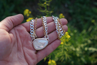 Two Tone Choker- Mother of Pearl