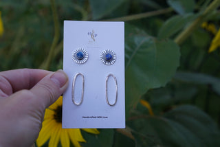 Back to Basics Post Set- Denim Lapis
