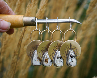 First Light Brass Earrings