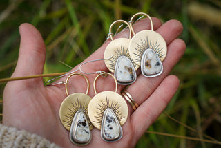 First Light Brass Earrings