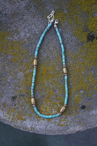 Gemstone Layering Necklace- Turquoise