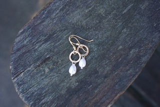 New Moon Pearl Earrings