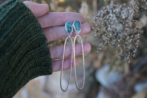 "Extra" Paperclip Posts- Turquoise + 14k Goldfill