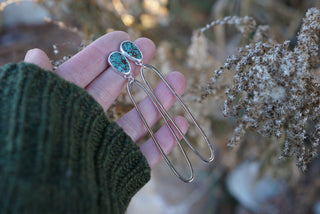 "Extra" Paperclip Posts- Turquoise + 14k Goldfill